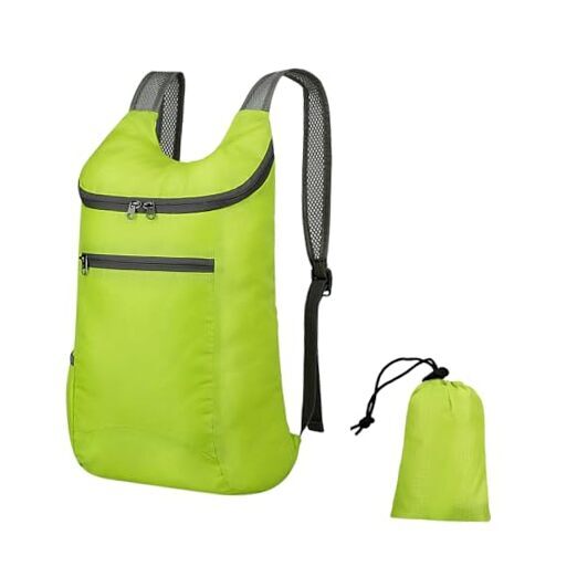 Waterproof Green Hiking Backpack for Outdoor Camping Adventures-image