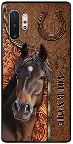 Horse Love Leather Pattern Personalized for Phone Case
