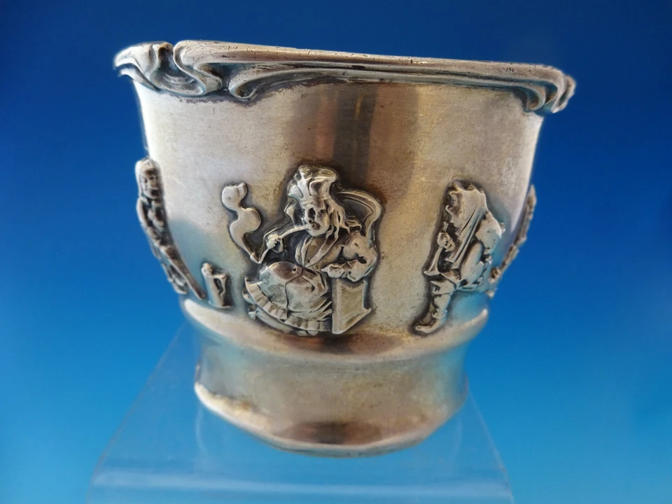 Gorham Old King Cole Sterling Silver Child's Baby Cup GW 2 3/4" As-is some dents Foto 2 de 4