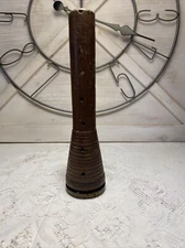 Vintage Antique Wooden Yarn Thread Spool Bobbin Loom Approx 10” Long