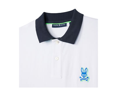 BTRshop さん専用 Psycho Bunny Sanderson Pique Polo Men's Shirt B6K553C200-WHT