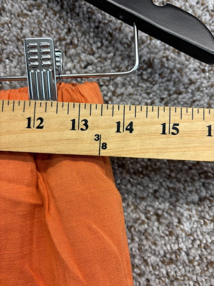 Pantalones Cortos de Vestido Forever 21 Naranja 2" Ineam Cintura Elástica Cordón Talla M Foto 4 de 4