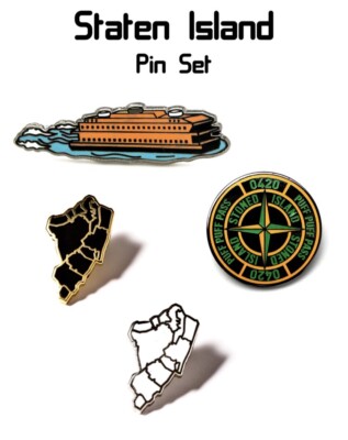 NYC Staten Island by Pintrill Pin Set (Sold Out Collectors Item)