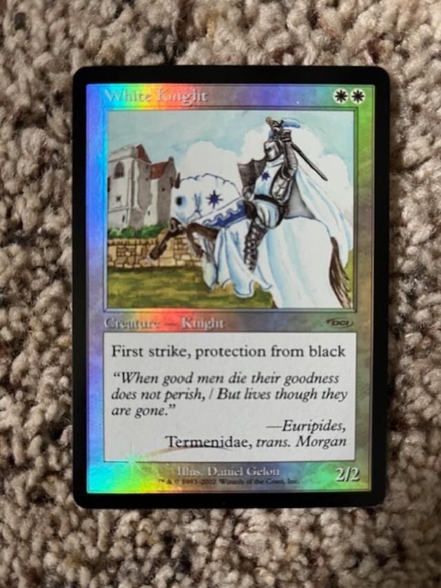 MTG- White Knight x1 - FNM DCI Promo FOIL