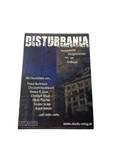 DISTURBANIA Phantastische Kurzgeschichten aus der Gro&szlig;stadt Werbekarte Pappe