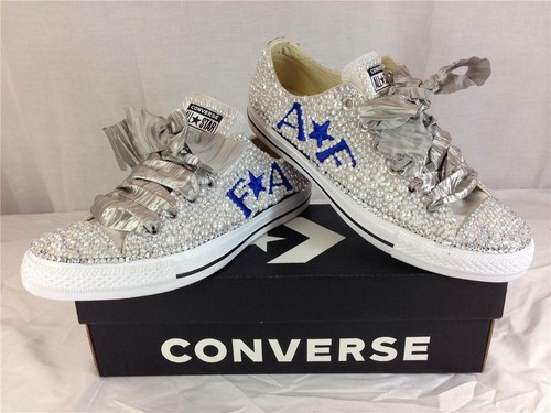 bedazzled wedding converse
