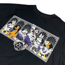 Disney 100 Years Mickey And Friends Short Sleeve T-Shirt Black   XL