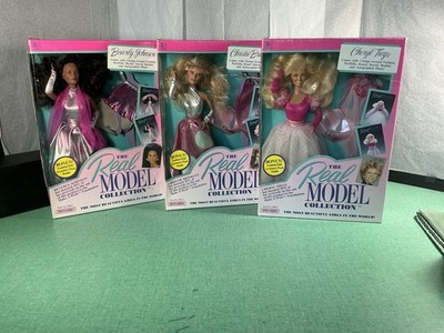 1989 Matchbox The Real Model Collection lot Of 3 Doll Johnson Brinkley Tiegs