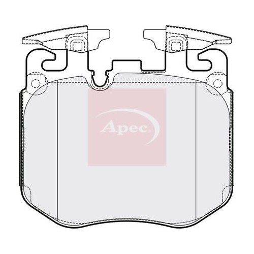 Bmw X5 G05 F95 2018 BremsbeläGe Vorne Apec PAD2161 R90-image