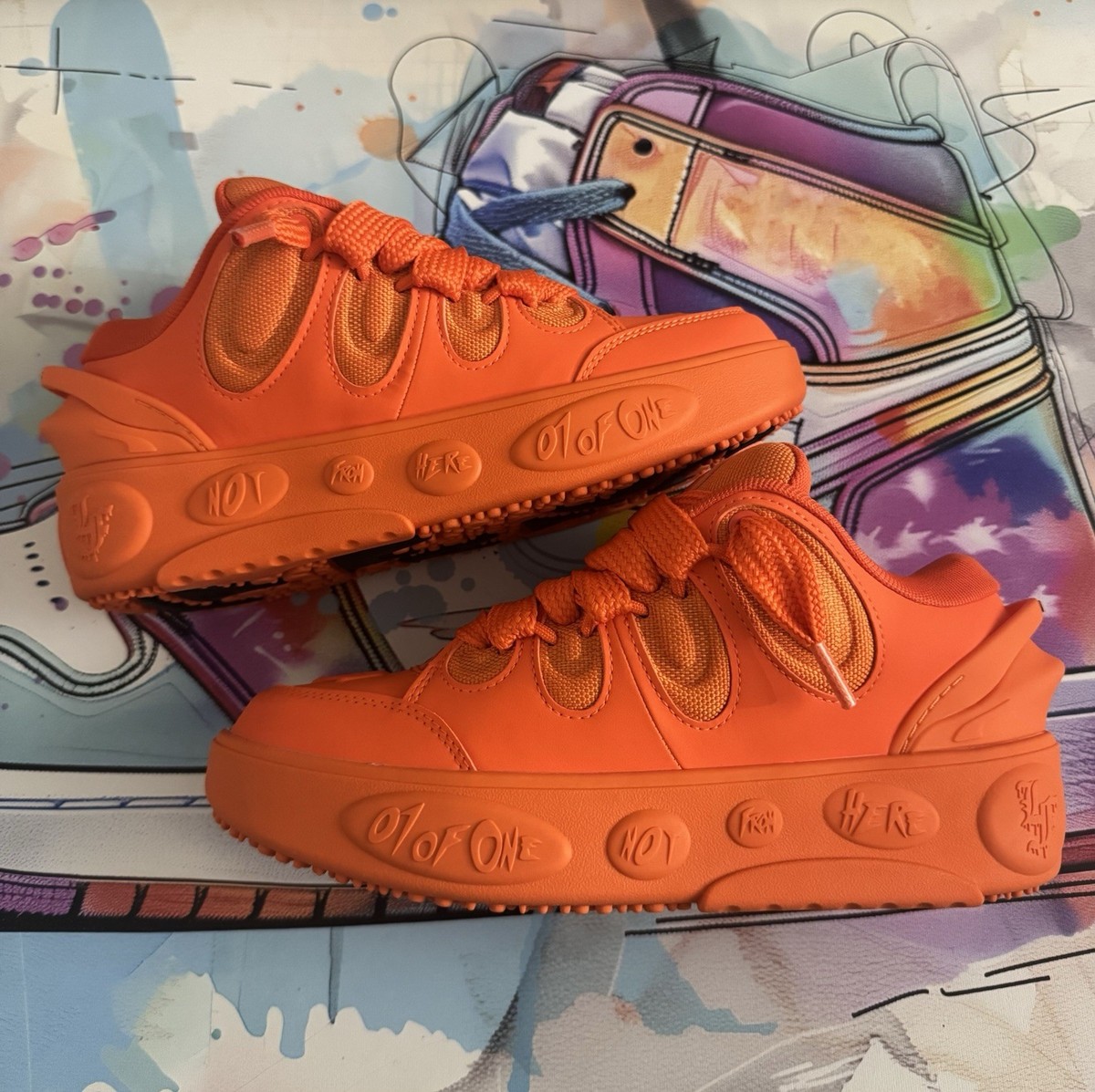 PUMA x Lamelo Ball LaFrance Gifted 310873-01 Orange Boy's Sz 6