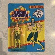 Kenner Super Powers Cyclotron Action Figure Power Action Cyclo-Spin Yellow Black