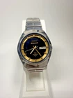 VTG Seiko SQ Quartz 4004 4633-8059 Black Dial Original Bracelet- All Stainless