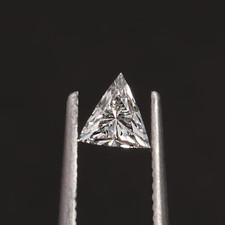 Loose 2 CT Trillion Cut Lab Grown Diamond Natural D Color VVS1 Clarity Certified