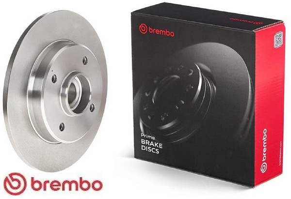 2X Bremsscheibe Brembo 08.D205.17 2 Bremsscheiben Hinterachse Hinten-image