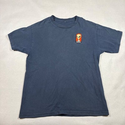Believe Alien Workshop Embroidered Patch Navy Blue Short Sleeve T-Shirt Mens