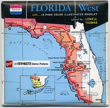 Florida WEST State Tour 1968 View-Master Packet B-959 Exc. Cond.