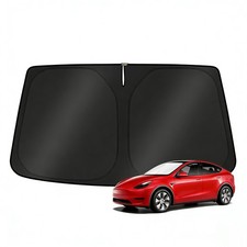 KUST Windshield Sun Shade for 2017-2026 Tesla Model Y/Model 3 Fit 2025-2026