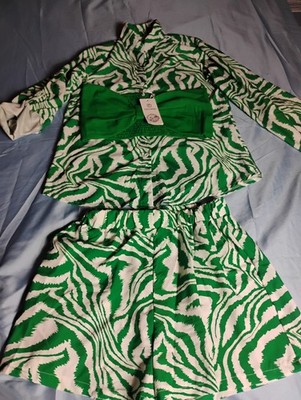 Coco Moda Green    skirt And Tank Set! Medium
