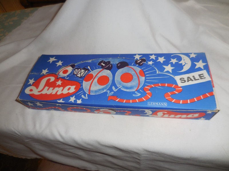 Vintage Lehmann Luna 12 friction toys in dealer box #913