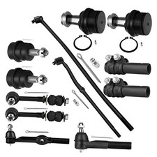 12pcs Front Ball Joints Tie Rod Adjusting Sleeve Sway Bar Link Suspension Kit