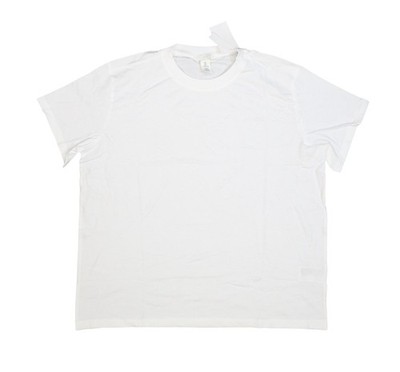 H&M Shirt Mens Large White Solid Cotton Crewneck Jersey Regular Fit T-Shirt Tee
