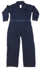 US Navy Utility Coveralls 48 R Blue FR Treated Cotton Work USN Type II Uniform