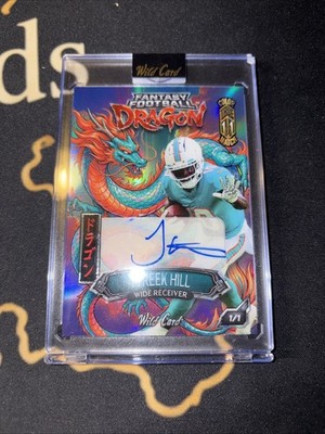 2026 Wild Card Kanji Dragon Tyreek Hill  True #1/1 Color Match Auto SSP Case Hit