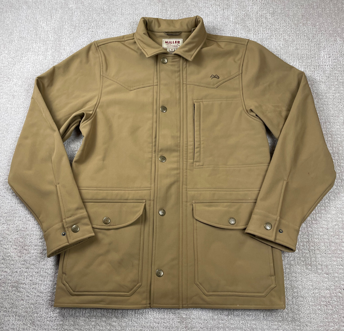 Miller Ranch Cinch Jacket Mens M Brown Bonded Softshell Full Zip Fleece Chore