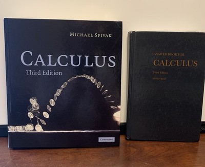 Calculus Third Edition by Michael Spivak Hardcover with Answer Book