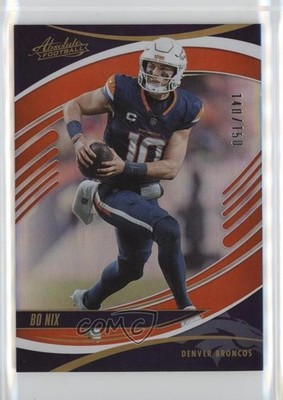 2025 Panini Absolute Spectrum Orange 140/150 Bo Nix #65 sc2