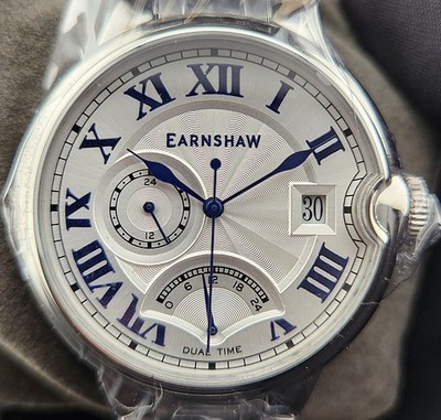NEW Thomas Earnshaw Barallier ES-8288-66 Men s Watch Full Set Stainless | Silver