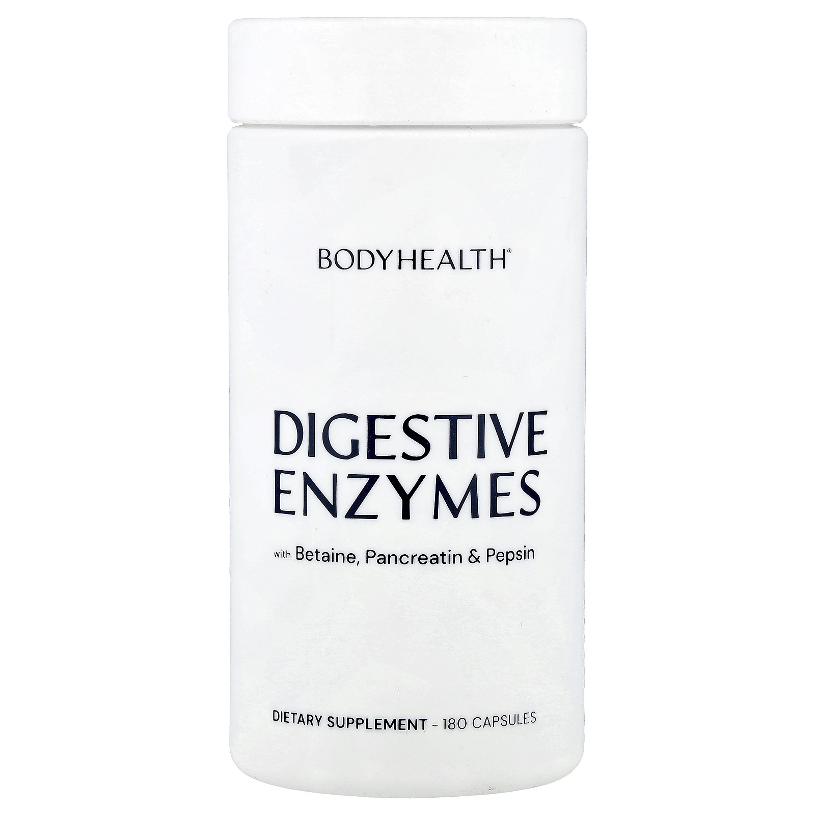 Digestive Enzymes With Betaine, Pancreatin - Pepsin, 180 Capsules