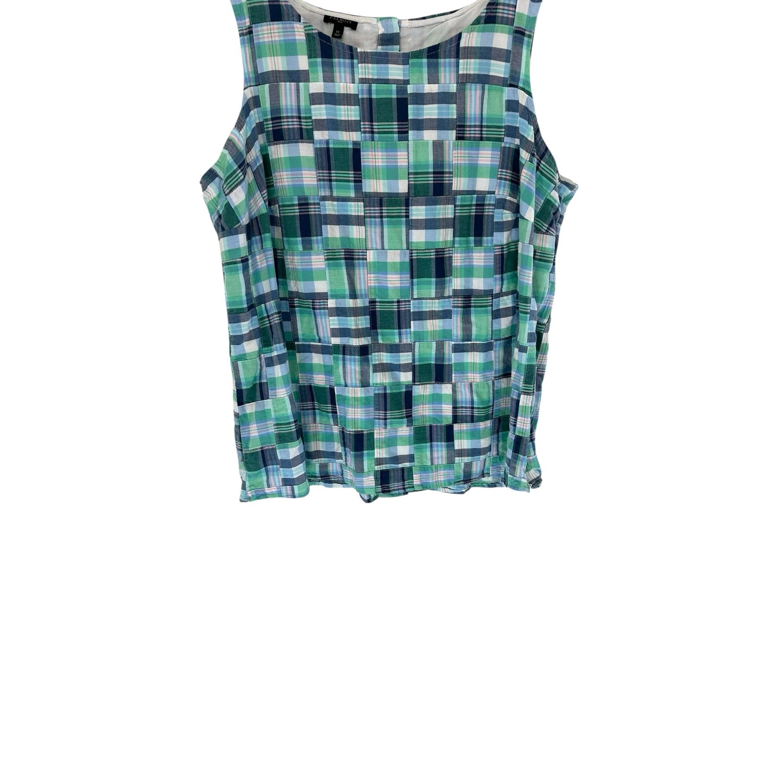 Talbots Plus Patchwork Sleeveless Madras Heritage… - image 4
