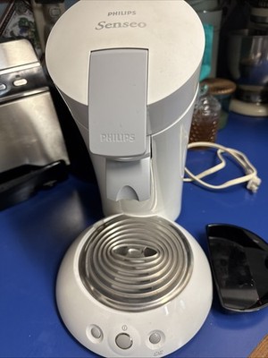 Philips Senseo HD7810 Single/Dual Serve Coffee Maker Machine White Tested/WORKS!