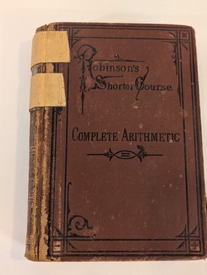1874 Math books The Complete Arithmetic: Oral and Written First Edition Fish