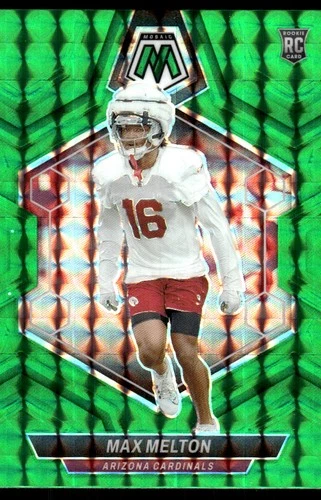 Max Melton 2024 Panini Mosaic #343 Cardinals Insert ? SEE SCAN! FREE SHIPPING