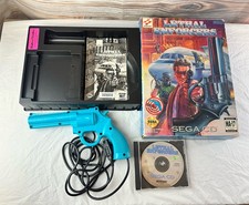Lethal Enforcers Sega CD 1993 Complete Rare Shooter Video Game Vintage