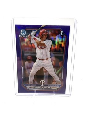 2026 Topps Bowman Chrome Purple #BCP-121 Keaton Anthony 1st /250