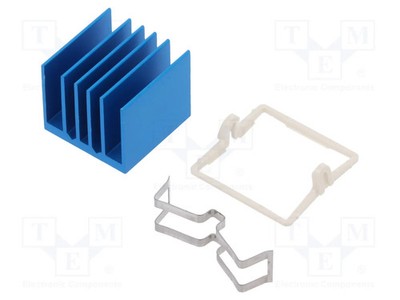 W: 21mm blau Radiator: geprägt gerippt BGA L: 21mm H: 17,5mm