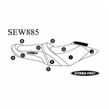 Hydro-Turf Seat Cover for Sea-Doo GTR 215 230 / GTI SE GTI SE GTI LTD 130 155