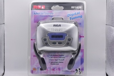 RCA Portable Digital AM/FM Stereo Cassette Player Model RP1874 Factory Sealed