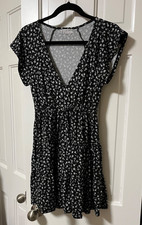 Urban Outfitters Dress XS-TP Size Small Black floral  Coastal Granny Baby Doll