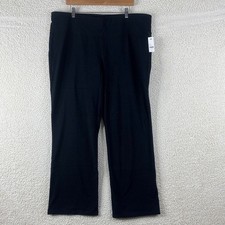 NWT Livi Active Womens Black Signature Stretch Fitted And Flare Yoga Pants 22/24