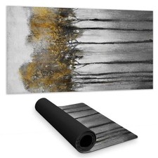 Begin Home Decor C1DM1531C6OU18 16 x 32 in. Abstract Yellow Forest Desk Mat -...