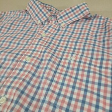 CHAPS Easy Care Men's Short Sleeve Button Down Casual Dress Shirt XL /A5