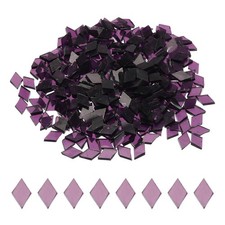 200g Mosaic Tiles Glass Mosaic Tiles Stained Mosaic Glass Transparent Purple