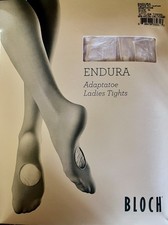 Bloch Endura Adaptatoe Ballet Pink Size E Dance Tights