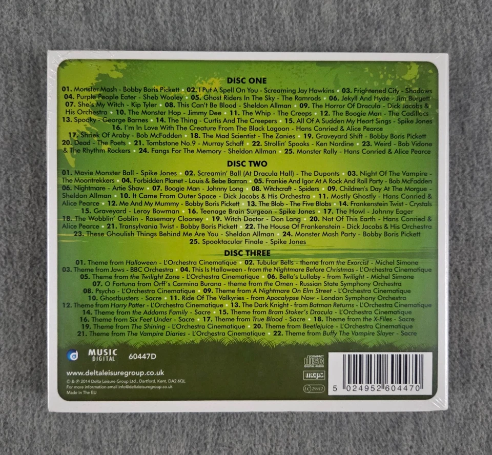 I Just Love Halloween CD 3-disc Digipak UK Import 72 tracks 2014 NEW - Image 2 of 4