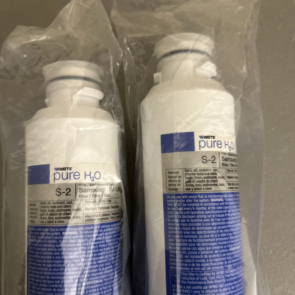 WATTS Pure H2O Refrigerator Filters Samsung HAF-CIN 2 In Box - Image 3 of 4