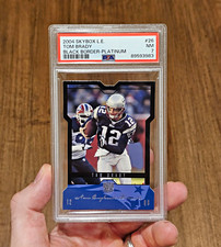 Tom Brady 2004 Skybox L.E. #26 Black Border Platinum /35 PSA 7 (Pop 4, 1 Higher)